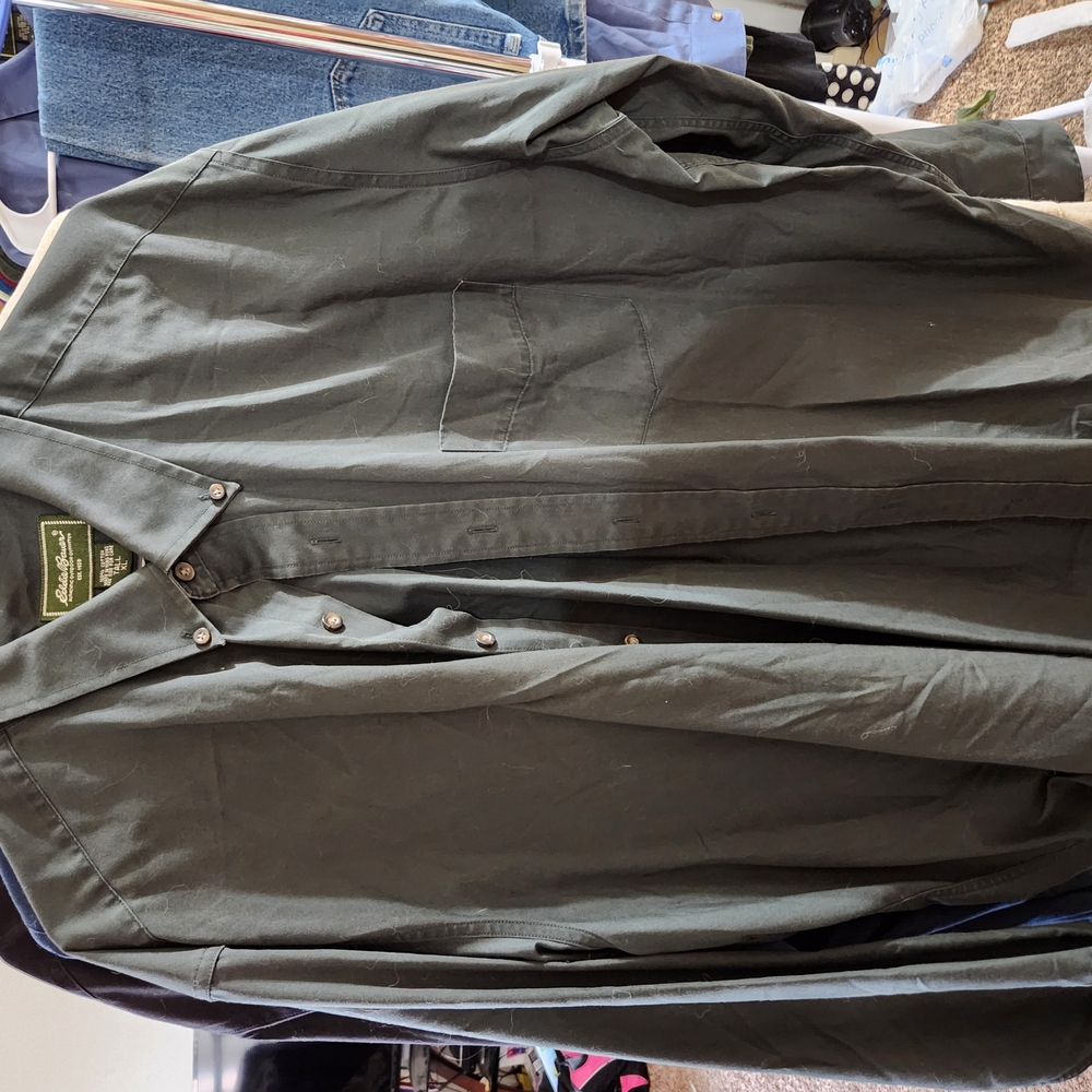 Men's Green Button Down